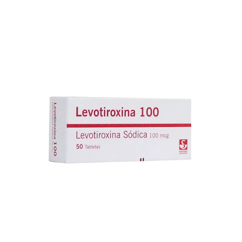 Levotiroxina 100mcg - Caja x 50 Tabletas Siegfried