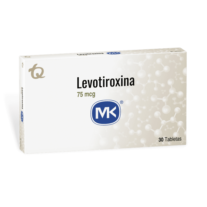 Levotiroxina 75mcg MK - Caja x 30 Tabletas