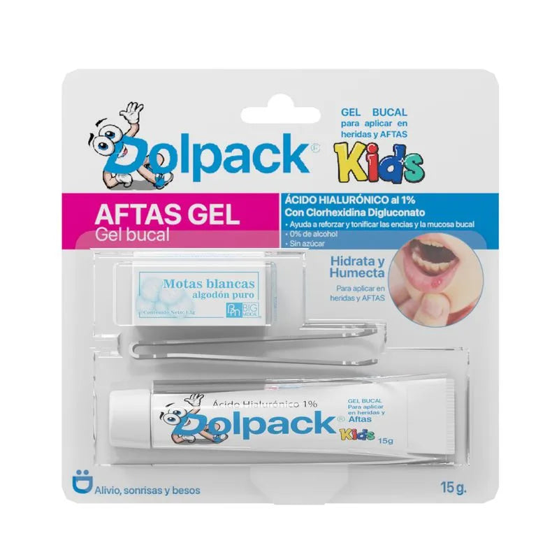 Dolpack Kids Aftas Gel Bucal 15g - Ácido Hialurónico 1%