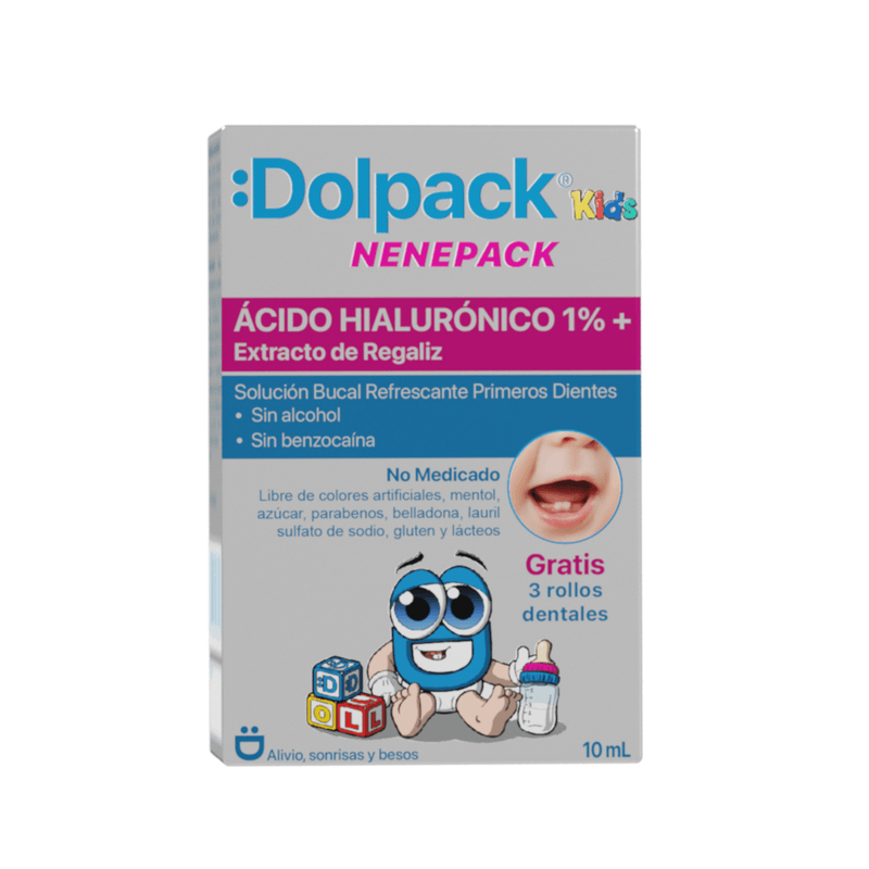 Dolpack Kids Nenepack Solución Bucal 10ml - Ácido Hialurónico 1% + Extracto de Regaliz
