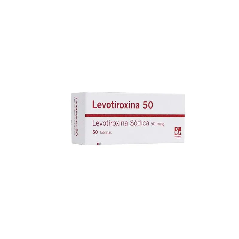 Levotiroxina siegfried 50mcg - Caja x 50 Tabletas