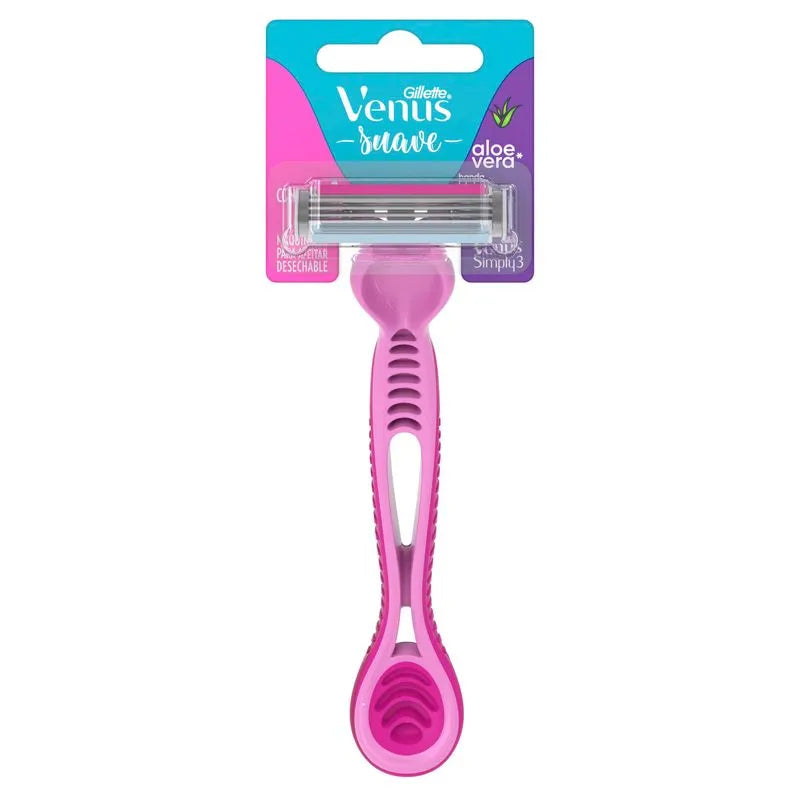 Gillette Venus Suave Simply 3 - Máquina de Afeitar con Aloe Vera