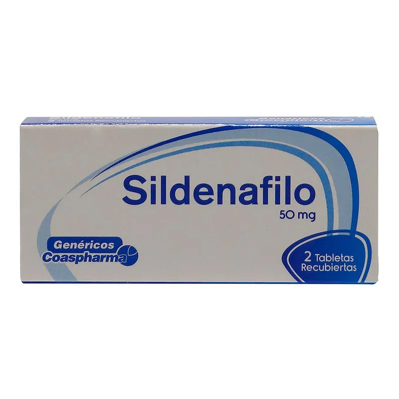 Sildenafilo 50mg - 2 Tabletas Recubiertas