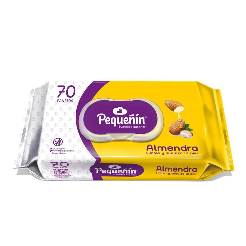 Pequeñín Toallitas Húmedas Almendra x70