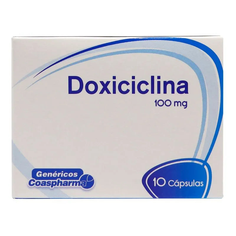 Doxiciclina 100mg - Caja x 10 Cápsulas Genéricos Coaspharma
