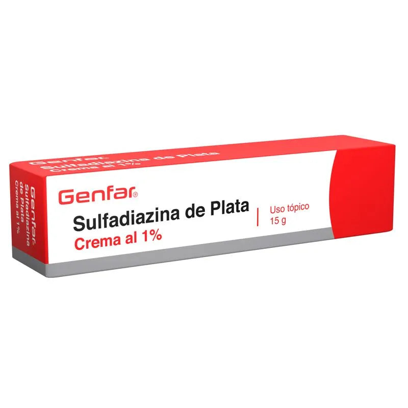 Sulfadiazina de Plata Genfar 1% - Crema Tópica 15g