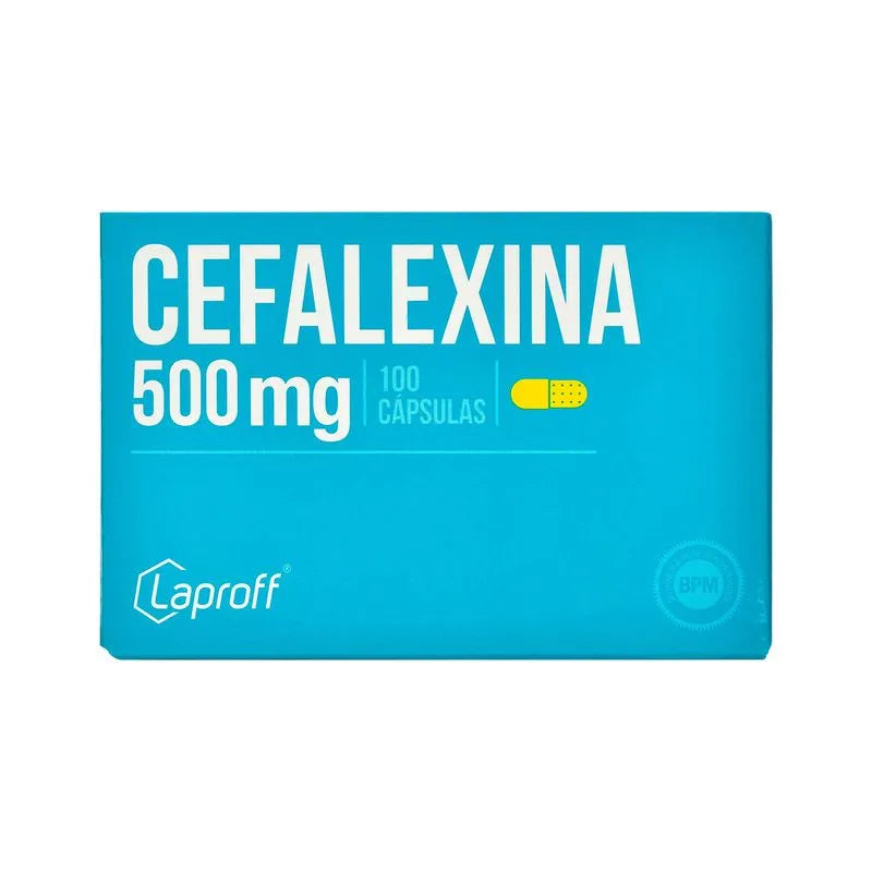 Cefalexina 500mg - Sobre x 10 Cápsulas Laproff