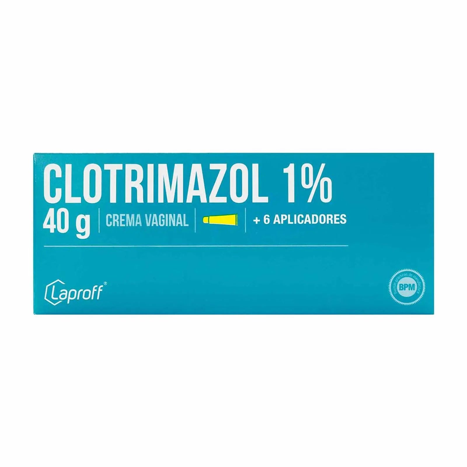 Clotrimazol 1% - Crema Vaginal 40g + 6 Aplicadores Laproff
