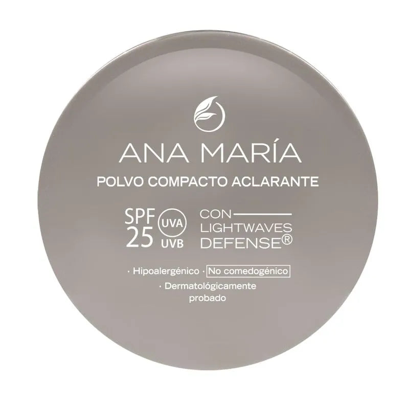 Ana María Polvo Compacto Aclarante SPF 25 con Lightwaves Defense