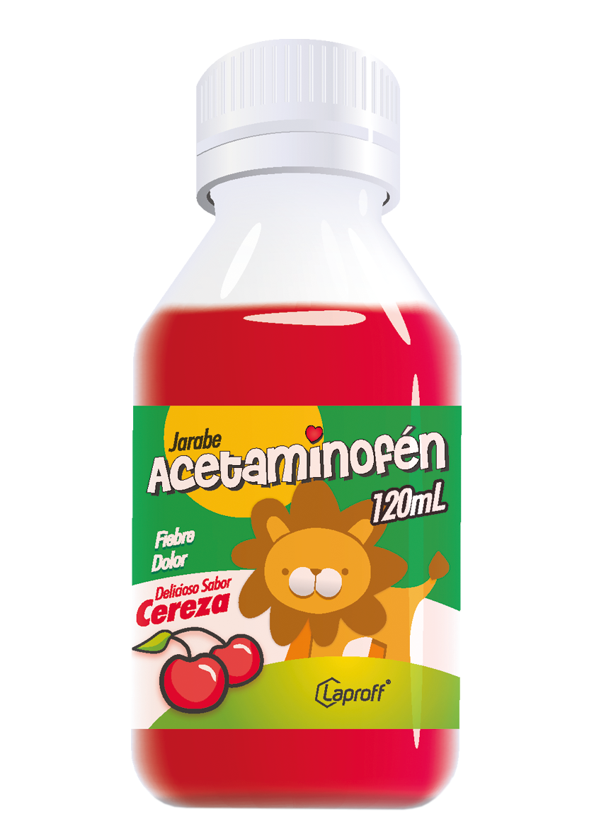 Acetaminofén Jarabe Infantil 150mg/5ml - Sabor Cereza  (Laproff)