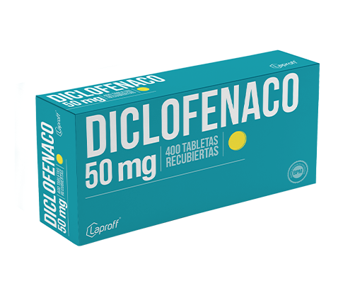 Diclofenaco 50mg - Sobre x 10 Tabletas Recubiertas Laproff