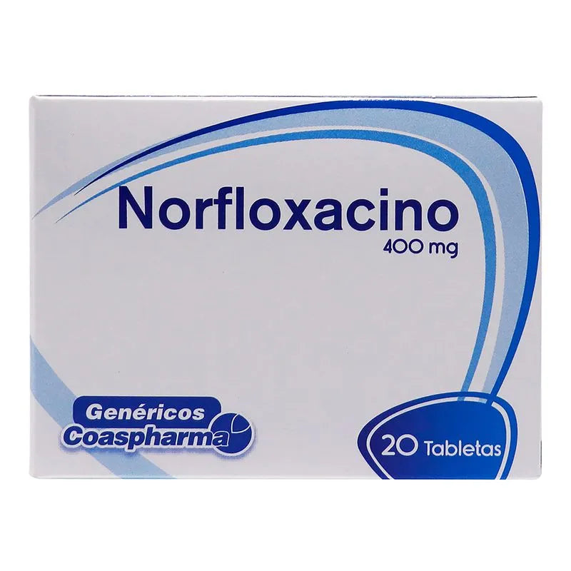 Norfloxacino Coaspharma 400mg - Caja x20 Tabletas