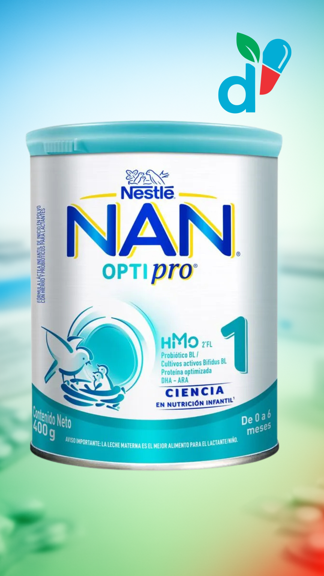 NAN Optipro 1 Nestlé - Fórmula Infantil 400g (0-6 meses)
