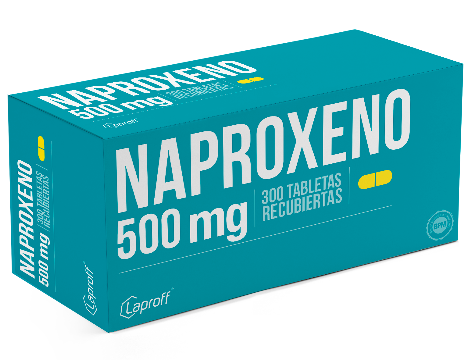 Naproxeno 500mg - Sobre x 10 Tabletas Recubiertas Laproff