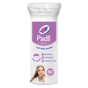 Pads Desmaquillantes - Los Más Suaves x 80 Unidades