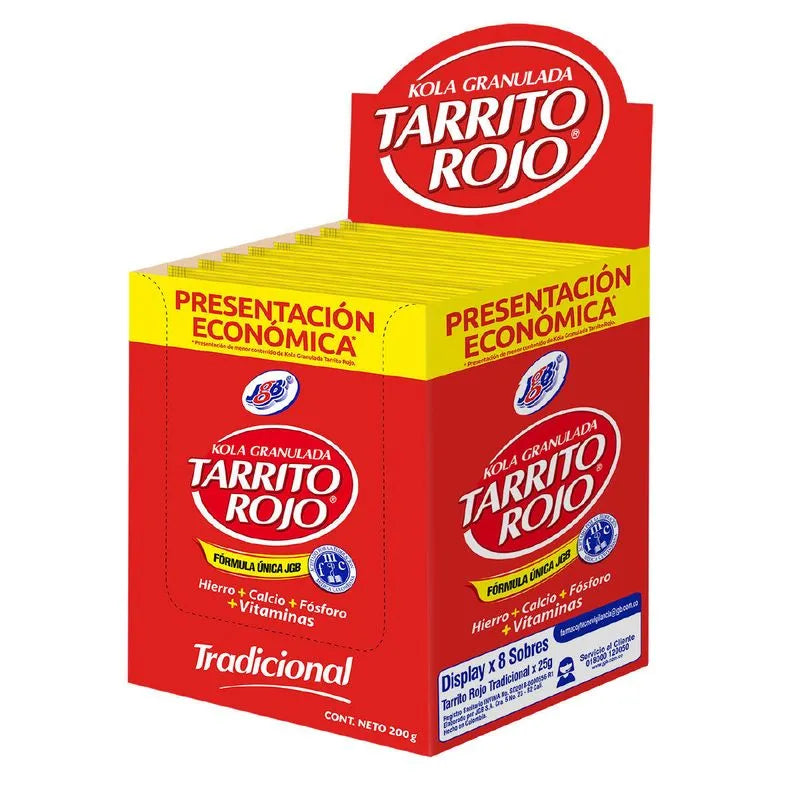 Tarrito Rojo Kola Granulada Tradicional - Sobre 25g