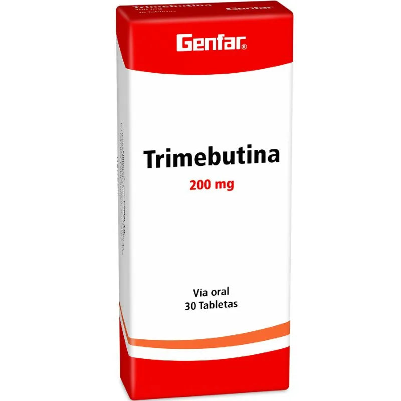 Trimebutina Genfar 200mg - Caja x30 Tabletas