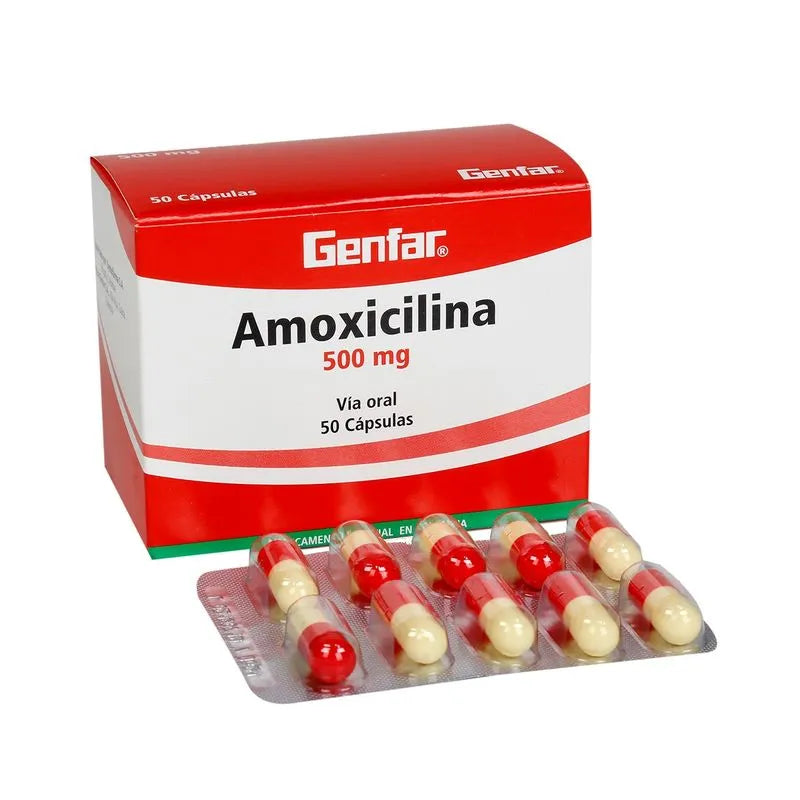 Amoxicilina 500mg Genfar - Sobre x 10 Cápsulas