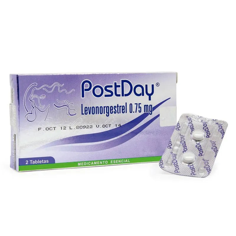 PostDay Levonorgestrel 0.75mg - Caja x 2 Tabletas